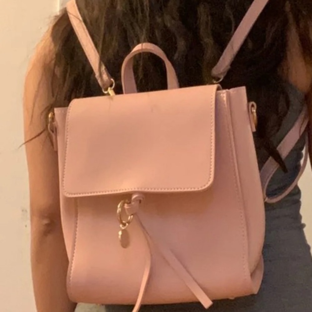 Blush pink shein backpack